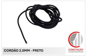 CORDÃO 2.0MM PRETO